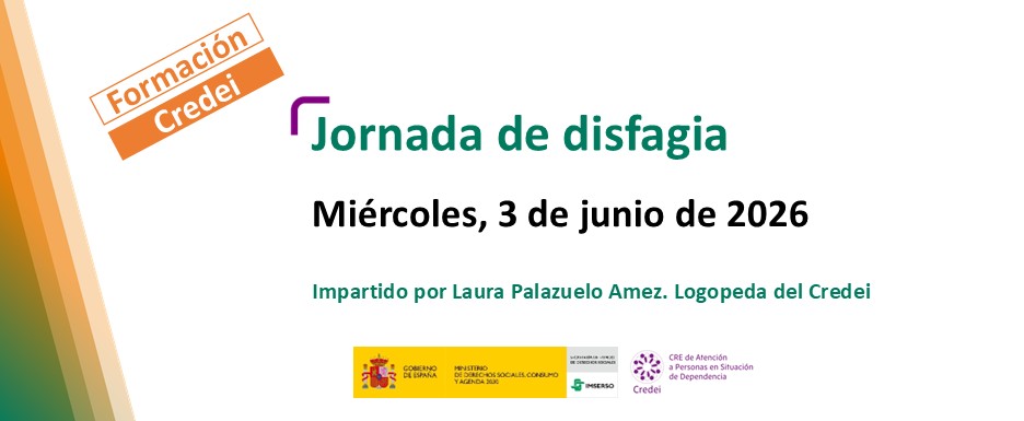 Cartel de la Jornada de disfagia del Credei.