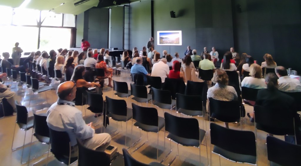 Profesionales del Credei de León durante su participación en la jornada «Pueblos que Cuidan».